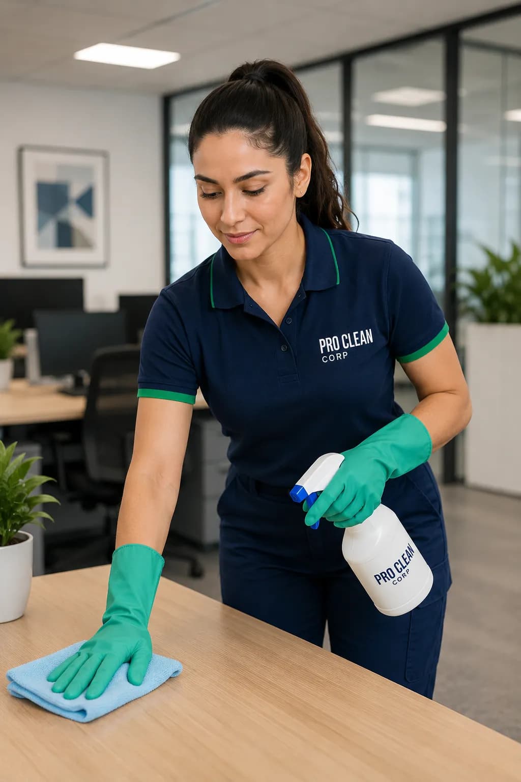 Professional commercial cleaning team in Newington